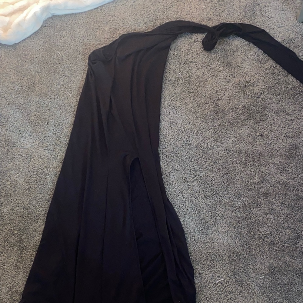 One Shoulder Split Gown